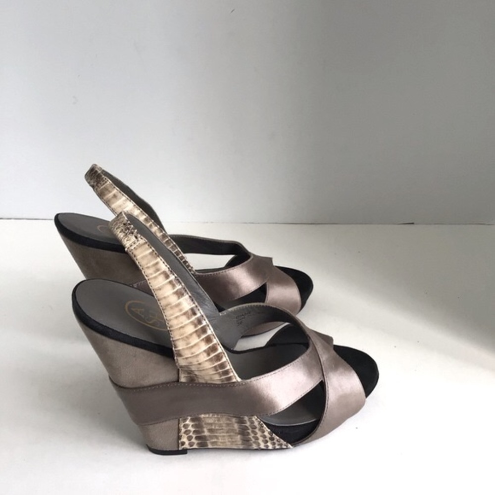 Ash Diane Python Embossed Leather/Suede Slingback… - image 4